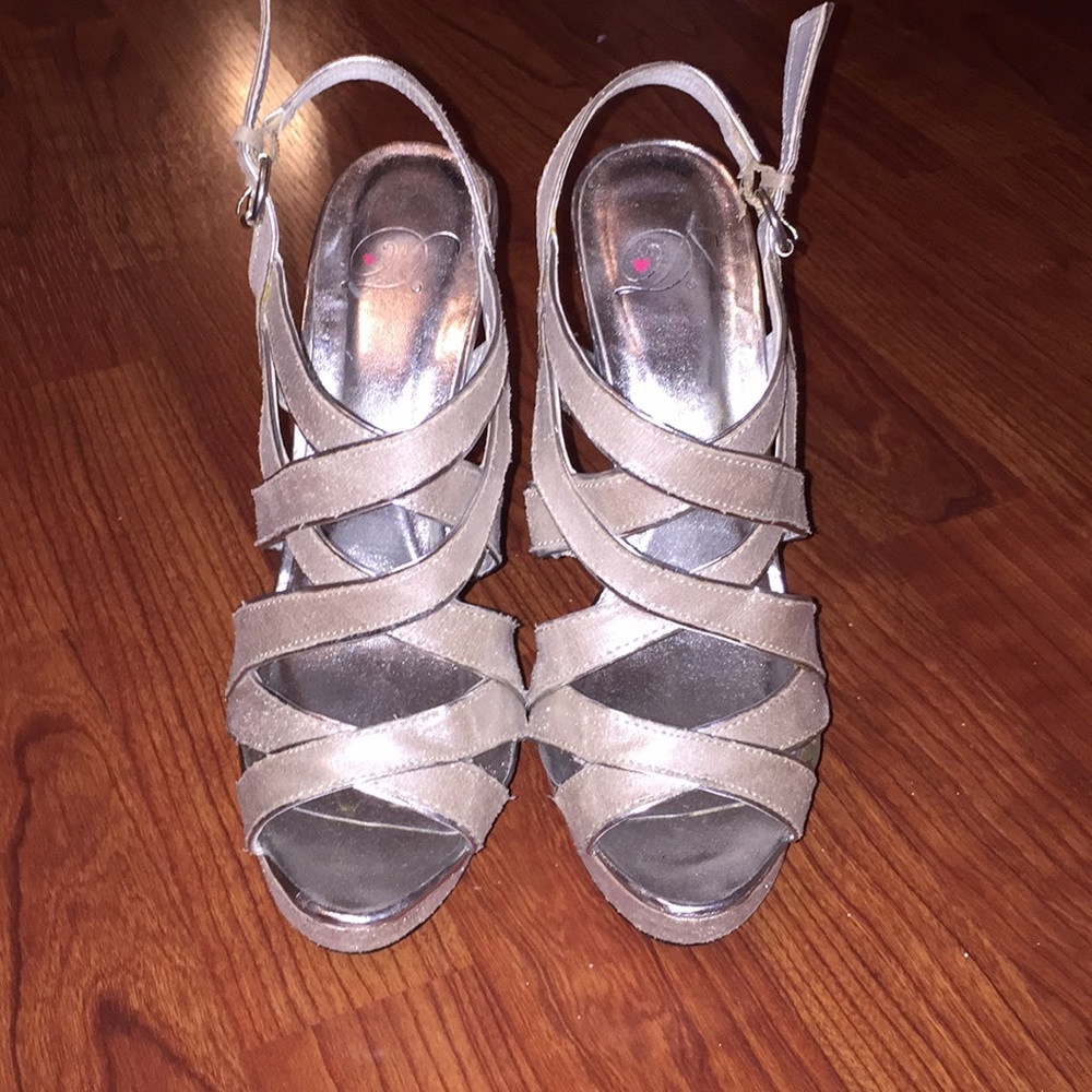 Silver heels